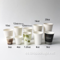 Venta caliente pared individual de 16 oz vasos de papel